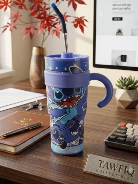 مطرة Disney ستانلس ستيتش مع لعبة 1200 ml